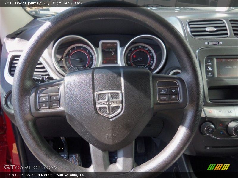 Bright Red / Black 2013 Dodge Journey SXT