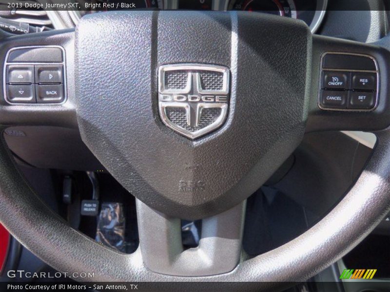 Bright Red / Black 2013 Dodge Journey SXT