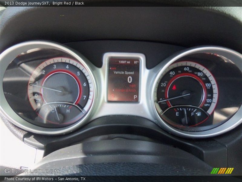 Bright Red / Black 2013 Dodge Journey SXT