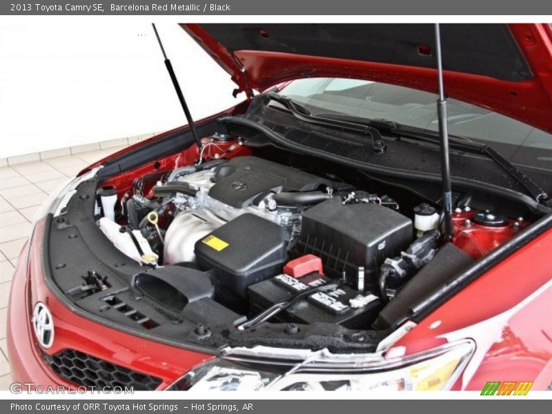 Barcelona Red Metallic / Black 2013 Toyota Camry SE