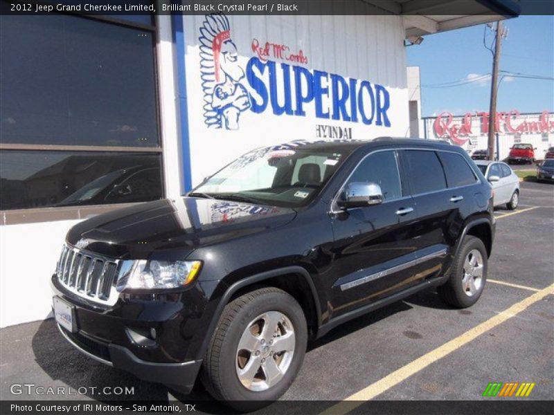 Brilliant Black Crystal Pearl / Black 2012 Jeep Grand Cherokee Limited