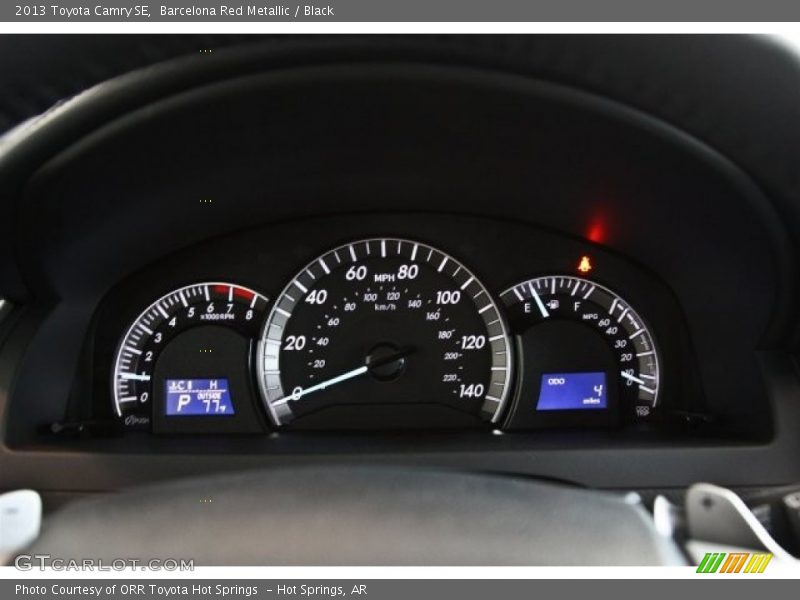 Barcelona Red Metallic / Black 2013 Toyota Camry SE