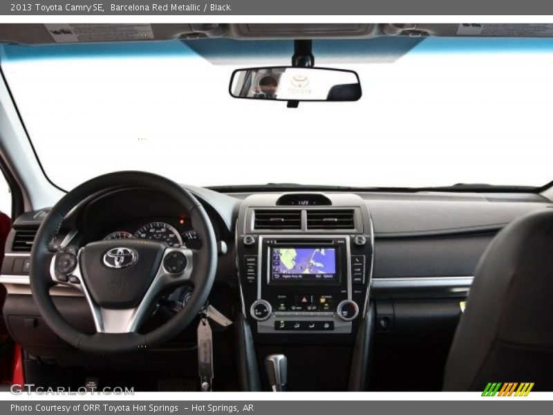 Barcelona Red Metallic / Black 2013 Toyota Camry SE