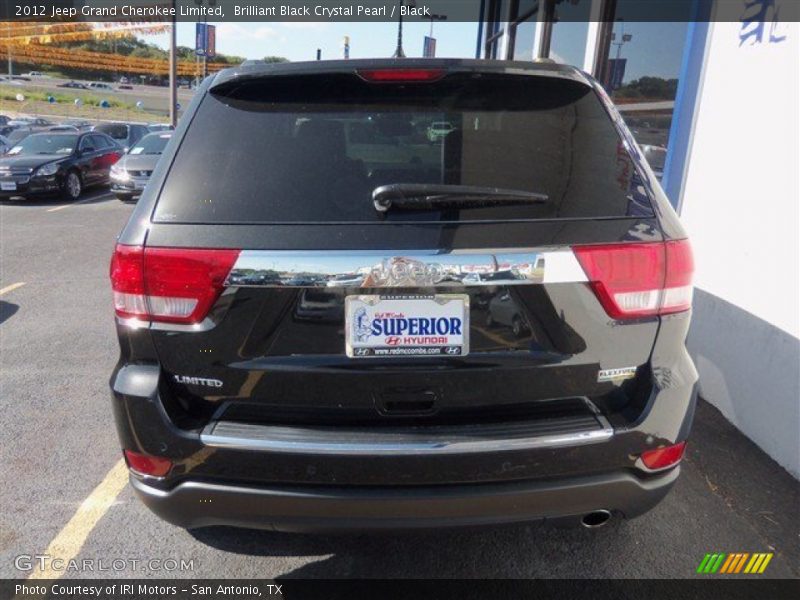 Brilliant Black Crystal Pearl / Black 2012 Jeep Grand Cherokee Limited