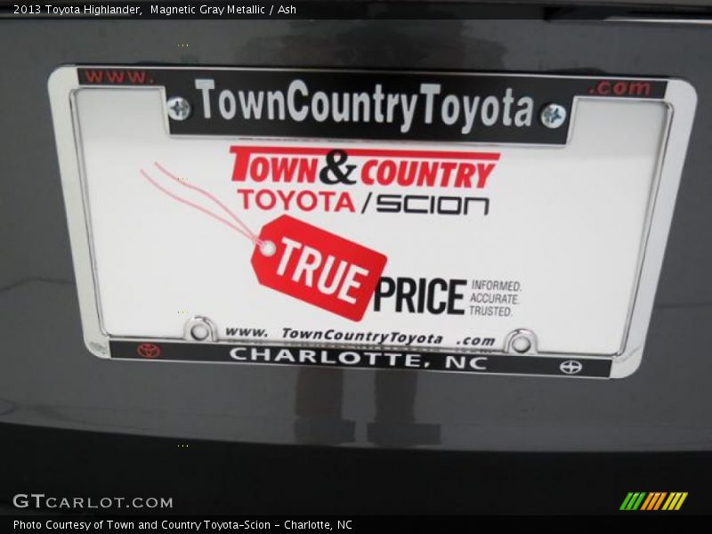 Magnetic Gray Metallic / Ash 2013 Toyota Highlander