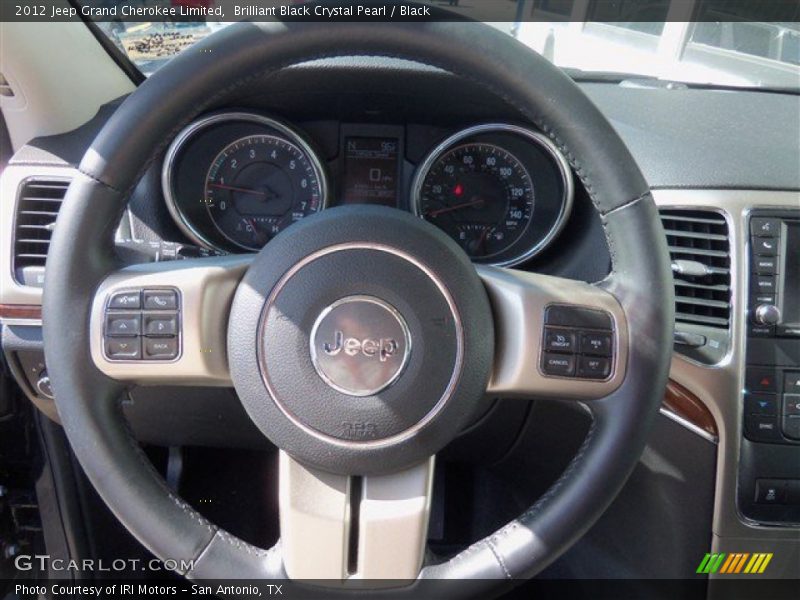 Brilliant Black Crystal Pearl / Black 2012 Jeep Grand Cherokee Limited