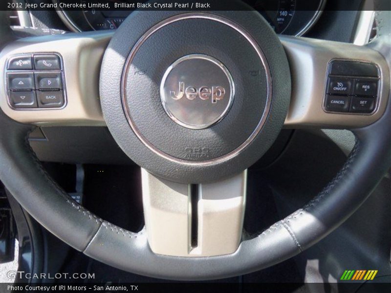 Brilliant Black Crystal Pearl / Black 2012 Jeep Grand Cherokee Limited
