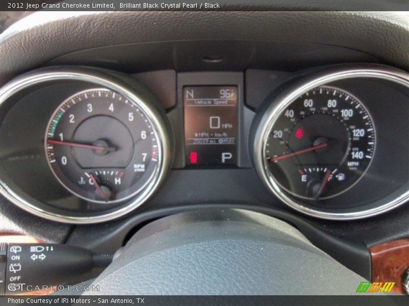 Brilliant Black Crystal Pearl / Black 2012 Jeep Grand Cherokee Limited