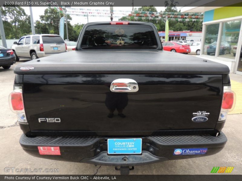 Black / Medium Graphite Grey 2003 Ford F150 XL SuperCab