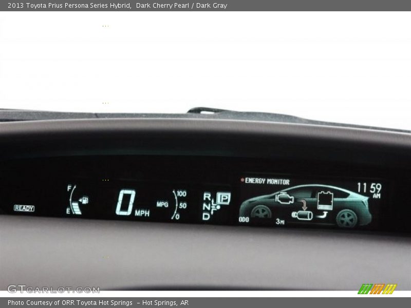Dark Cherry Pearl / Dark Gray 2013 Toyota Prius Persona Series Hybrid