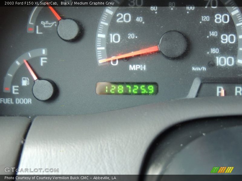 Black / Medium Graphite Grey 2003 Ford F150 XL SuperCab