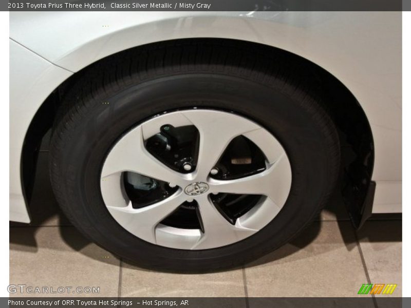 Classic Silver Metallic / Misty Gray 2013 Toyota Prius Three Hybrid