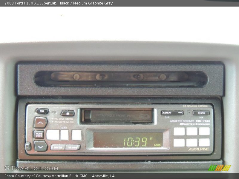 Black / Medium Graphite Grey 2003 Ford F150 XL SuperCab