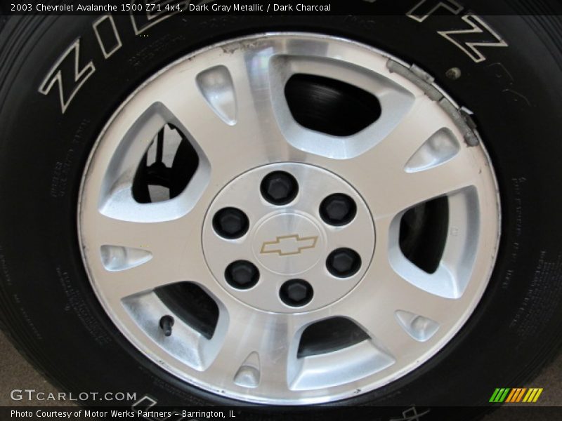 Dark Gray Metallic / Dark Charcoal 2003 Chevrolet Avalanche 1500 Z71 4x4