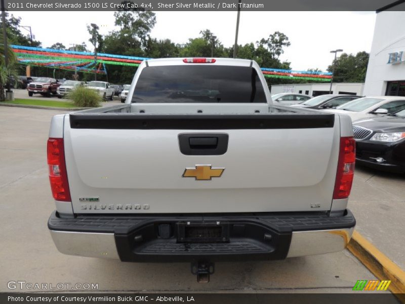 Sheer Silver Metallic / Dark Titanium 2011 Chevrolet Silverado 1500 LS Crew Cab 4x4