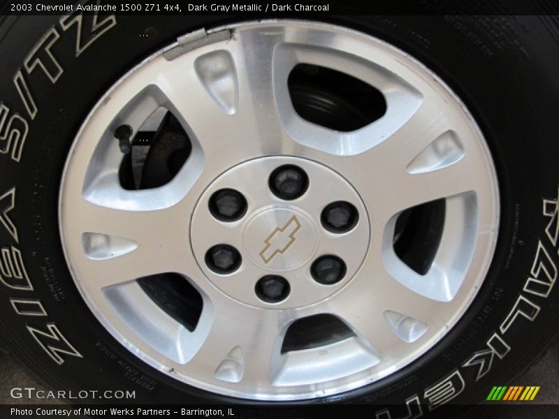 Dark Gray Metallic / Dark Charcoal 2003 Chevrolet Avalanche 1500 Z71 4x4