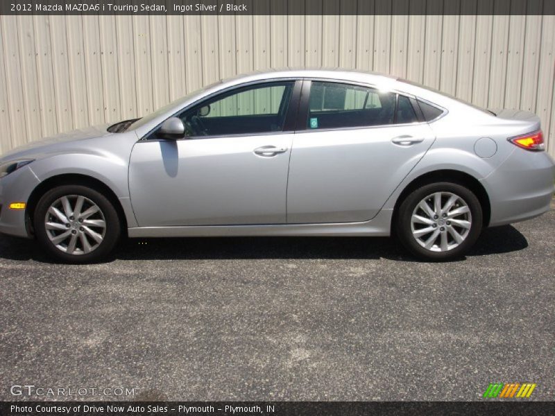 Ingot Silver / Black 2012 Mazda MAZDA6 i Touring Sedan