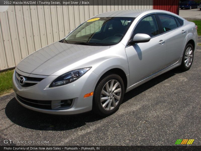 Ingot Silver / Black 2012 Mazda MAZDA6 i Touring Sedan
