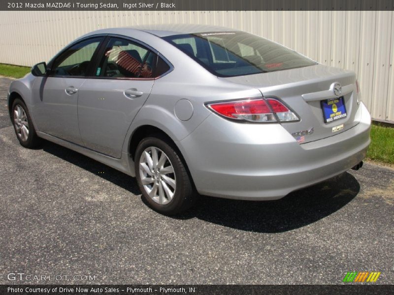 Ingot Silver / Black 2012 Mazda MAZDA6 i Touring Sedan