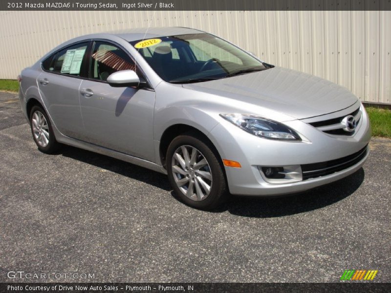 Ingot Silver / Black 2012 Mazda MAZDA6 i Touring Sedan