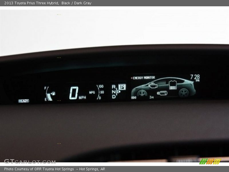 Black / Dark Gray 2013 Toyota Prius Three Hybrid