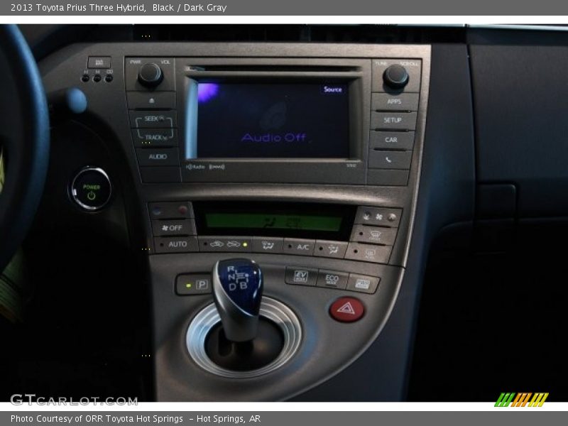 Black / Dark Gray 2013 Toyota Prius Three Hybrid
