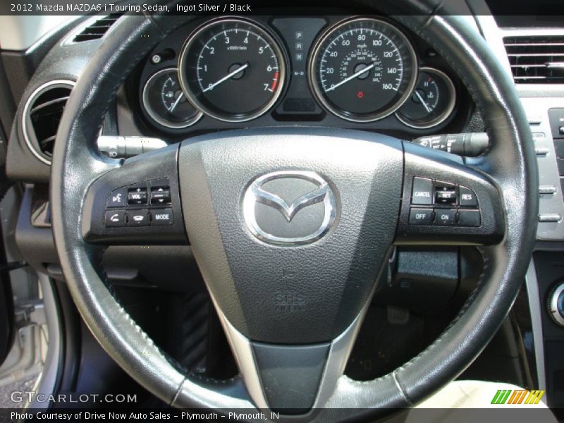 Ingot Silver / Black 2012 Mazda MAZDA6 i Touring Sedan