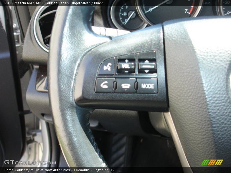 Ingot Silver / Black 2012 Mazda MAZDA6 i Touring Sedan