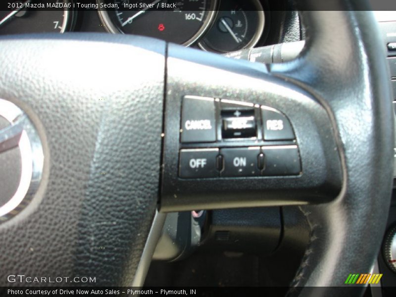 Ingot Silver / Black 2012 Mazda MAZDA6 i Touring Sedan