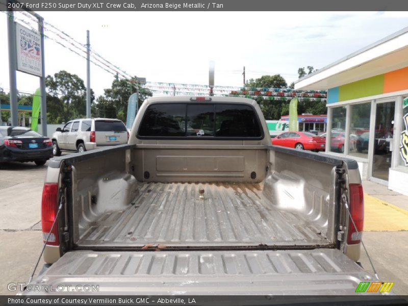 Arizona Beige Metallic / Tan 2007 Ford F250 Super Duty XLT Crew Cab
