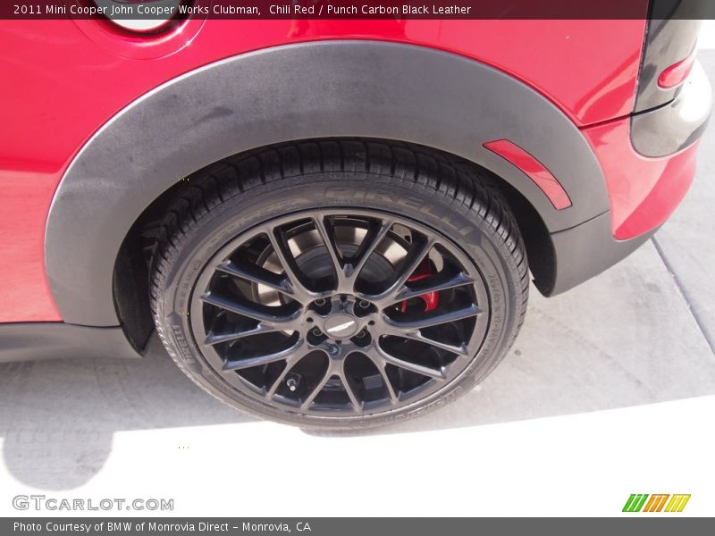 Chili Red / Punch Carbon Black Leather 2011 Mini Cooper John Cooper Works Clubman