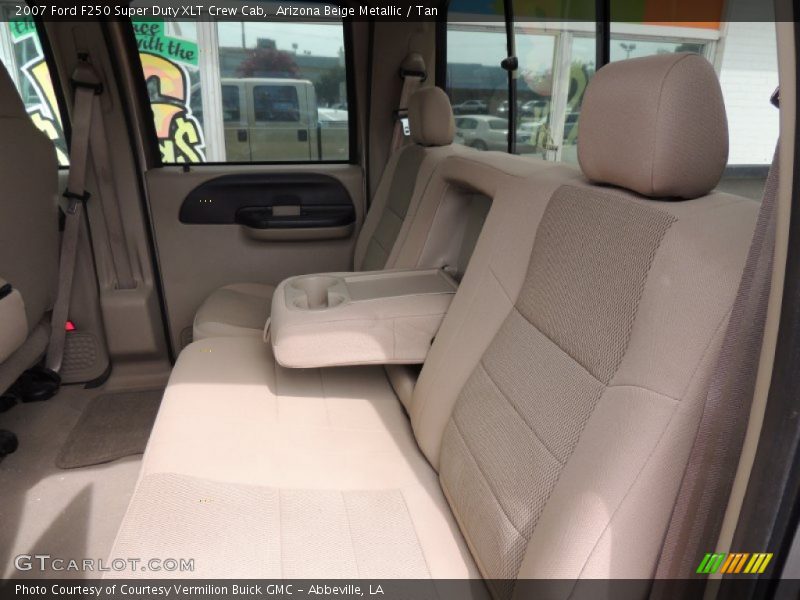 Arizona Beige Metallic / Tan 2007 Ford F250 Super Duty XLT Crew Cab