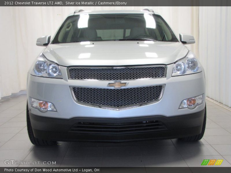 Silver Ice Metallic / Cashmere/Ebony 2012 Chevrolet Traverse LTZ AWD