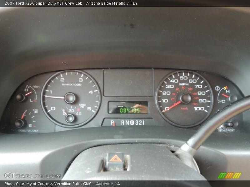 Arizona Beige Metallic / Tan 2007 Ford F250 Super Duty XLT Crew Cab