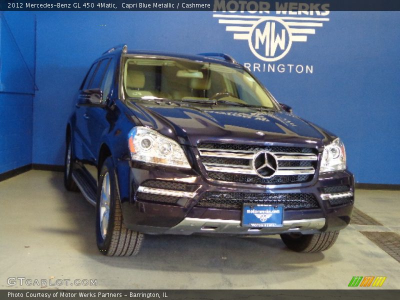 Capri Blue Metallic / Cashmere 2012 Mercedes-Benz GL 450 4Matic