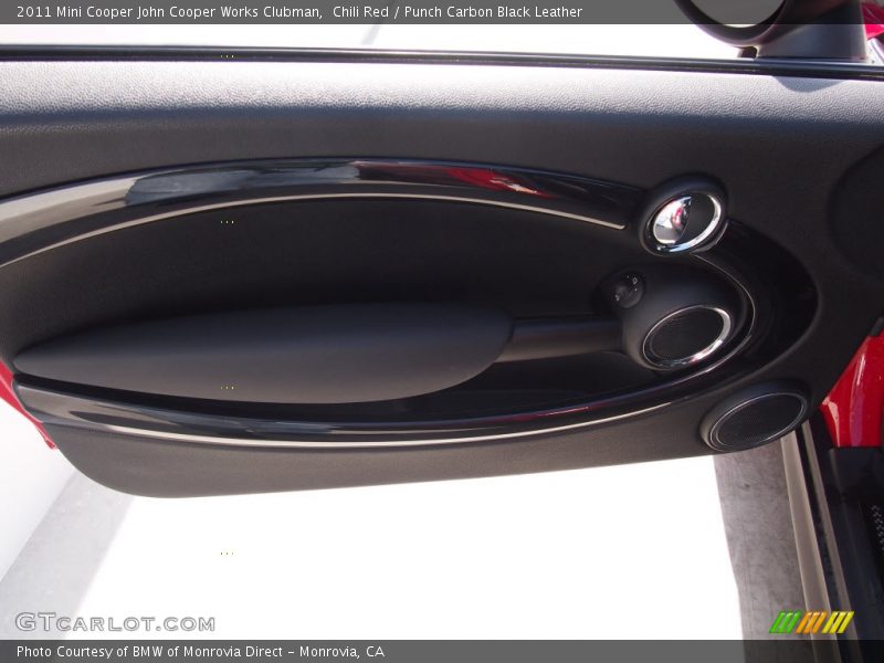 Chili Red / Punch Carbon Black Leather 2011 Mini Cooper John Cooper Works Clubman