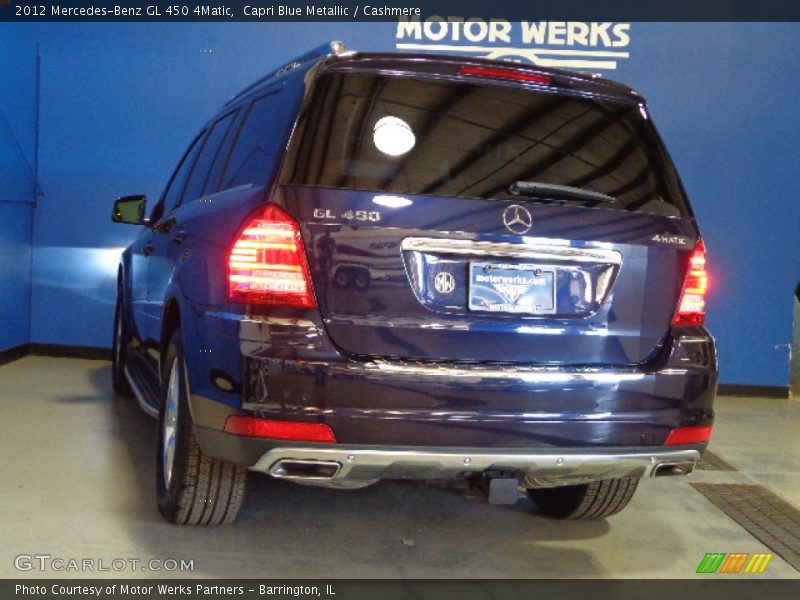 Capri Blue Metallic / Cashmere 2012 Mercedes-Benz GL 450 4Matic