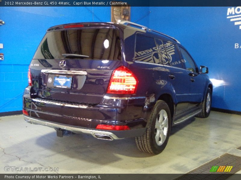 Capri Blue Metallic / Cashmere 2012 Mercedes-Benz GL 450 4Matic