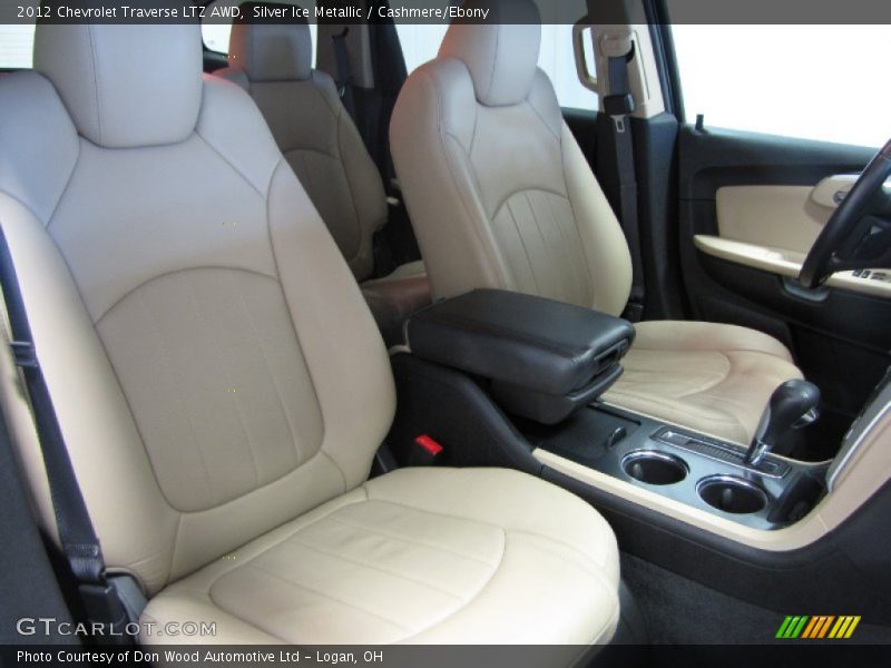 Silver Ice Metallic / Cashmere/Ebony 2012 Chevrolet Traverse LTZ AWD