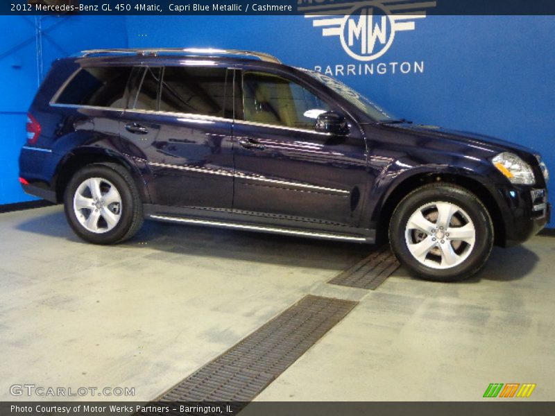 Capri Blue Metallic / Cashmere 2012 Mercedes-Benz GL 450 4Matic