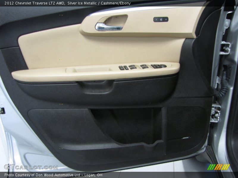 Silver Ice Metallic / Cashmere/Ebony 2012 Chevrolet Traverse LTZ AWD