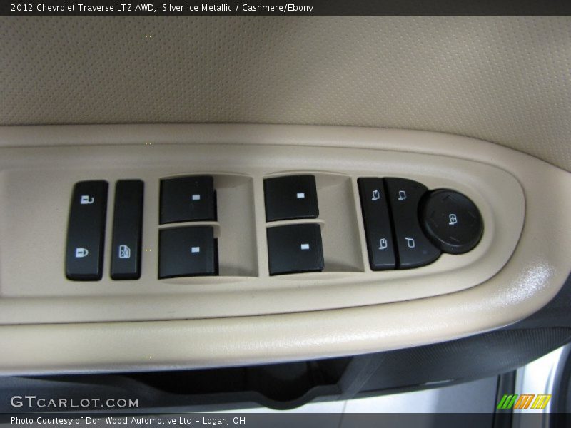 Silver Ice Metallic / Cashmere/Ebony 2012 Chevrolet Traverse LTZ AWD