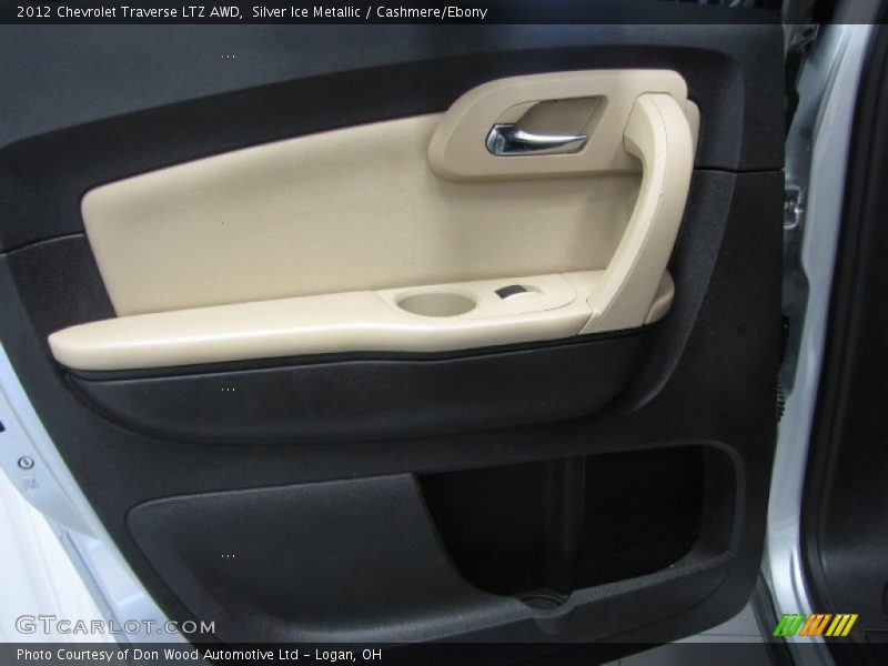 Silver Ice Metallic / Cashmere/Ebony 2012 Chevrolet Traverse LTZ AWD