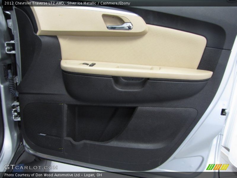 Silver Ice Metallic / Cashmere/Ebony 2012 Chevrolet Traverse LTZ AWD