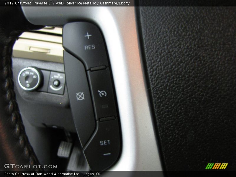 Silver Ice Metallic / Cashmere/Ebony 2012 Chevrolet Traverse LTZ AWD