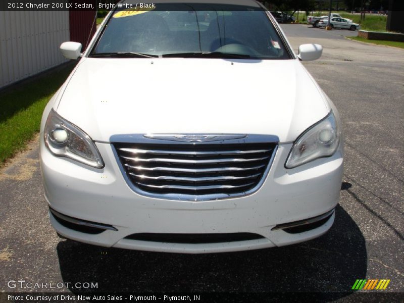 Bright White / Black 2012 Chrysler 200 LX Sedan