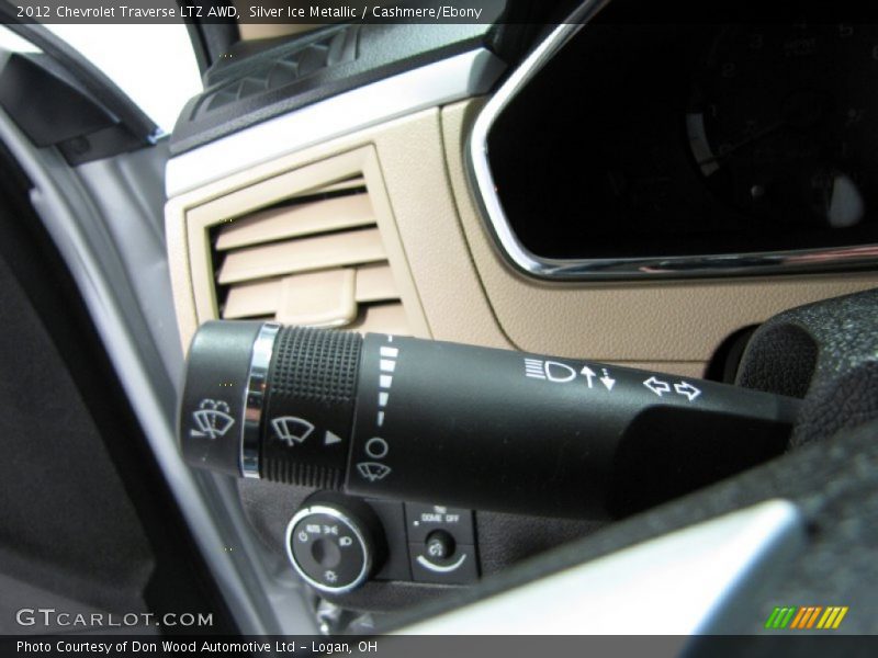 Silver Ice Metallic / Cashmere/Ebony 2012 Chevrolet Traverse LTZ AWD