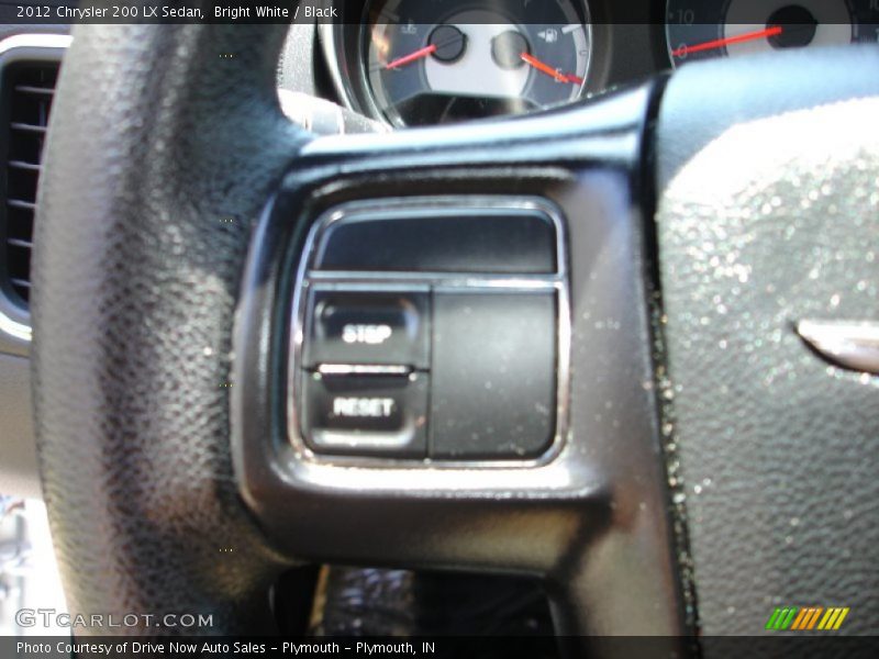 Bright White / Black 2012 Chrysler 200 LX Sedan