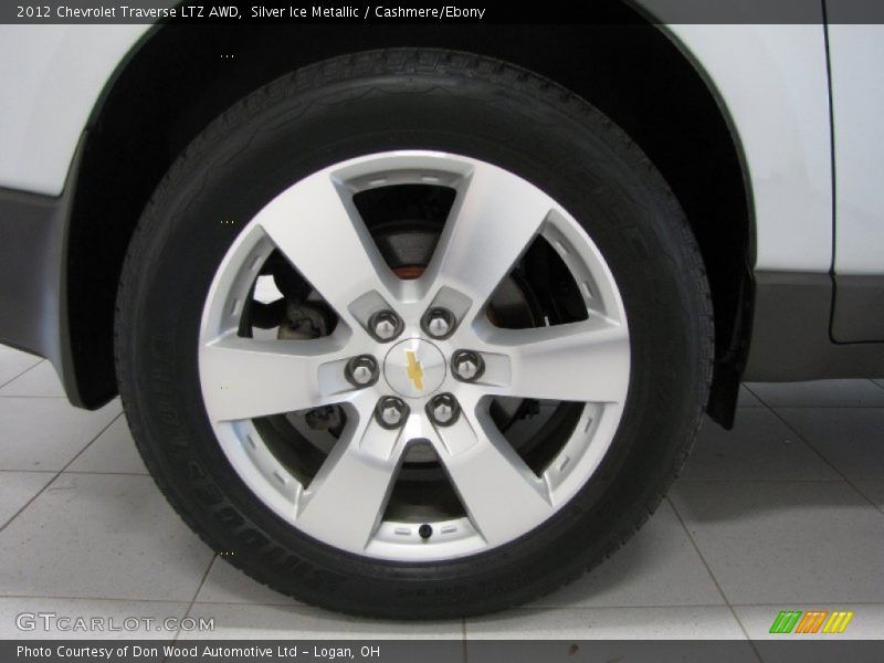 Silver Ice Metallic / Cashmere/Ebony 2012 Chevrolet Traverse LTZ AWD