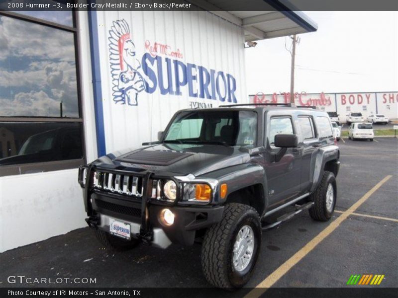 Boulder Gray Metallic / Ebony Black/Pewter 2008 Hummer H3
